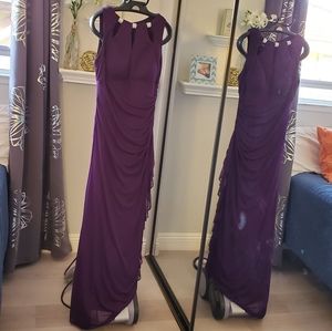Floor Length Purple Gown